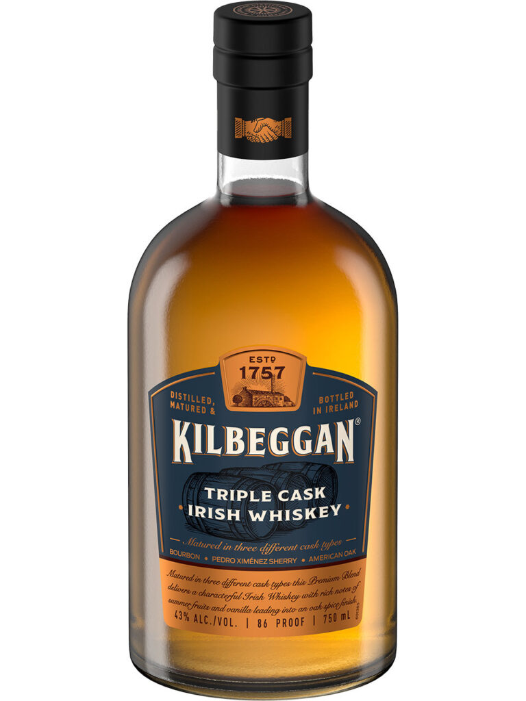 Kilbeggan Irish Wsky Triple Cask — 750ml