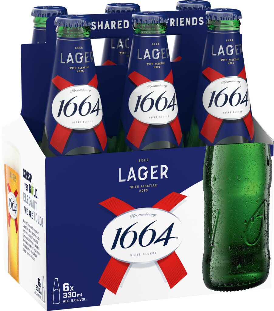 Kronenbourg 1664 — 6 Pack 12oz Bottles