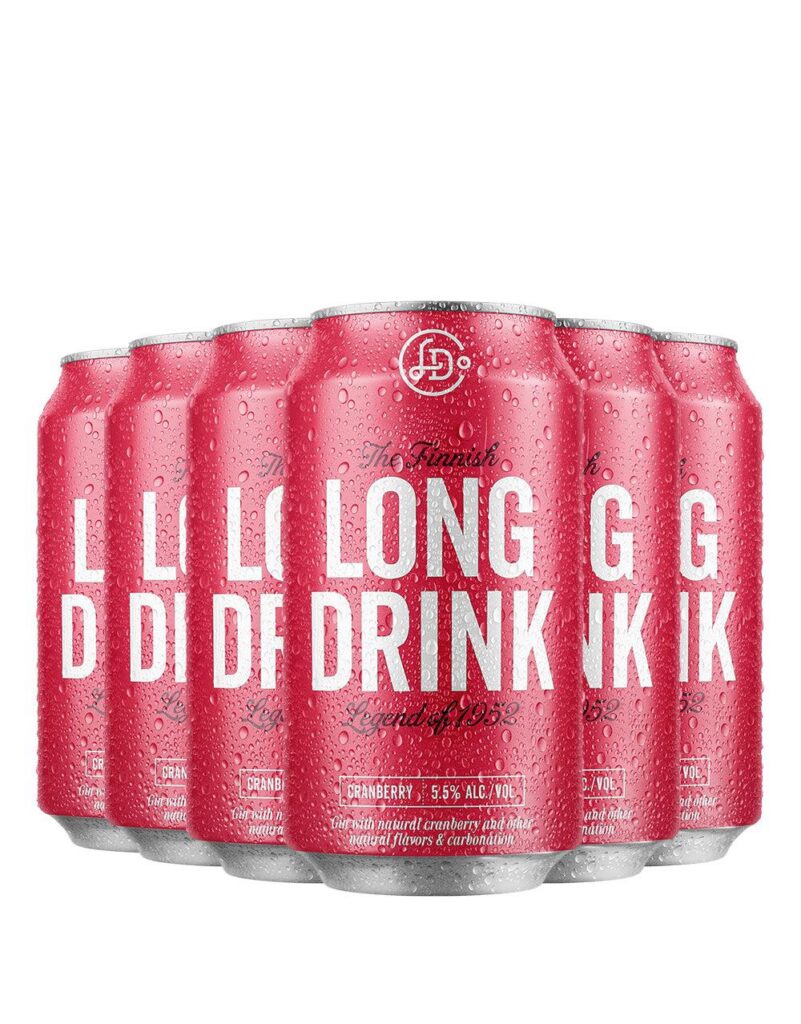 Long Drink Cranberry — 6 Pack 12oz Cans