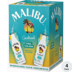 Malibu Ready To Drink Pina Colada — 4 Pack 12oz Cans
