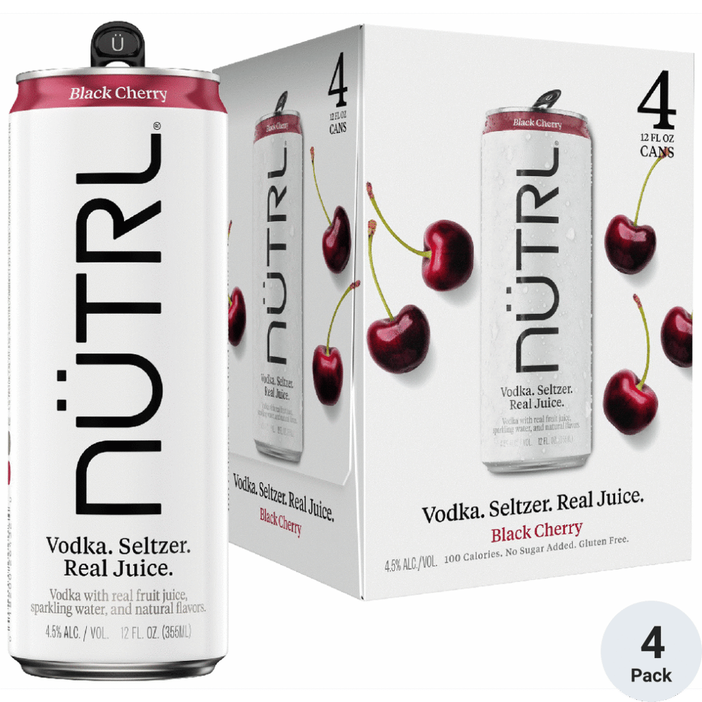 Nutrl Black Cherry — 4 Pack 12oz Cans