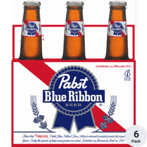Pabst Blue Ribbon — 6 Pack 12oz Bottles