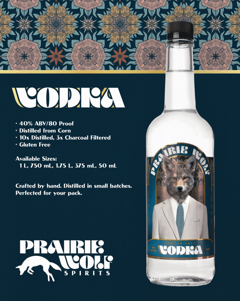 PRAIRIE WOLF VODKA 50ML