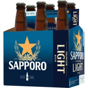 Sapporo Light — 6 Pack 12oz Bottles