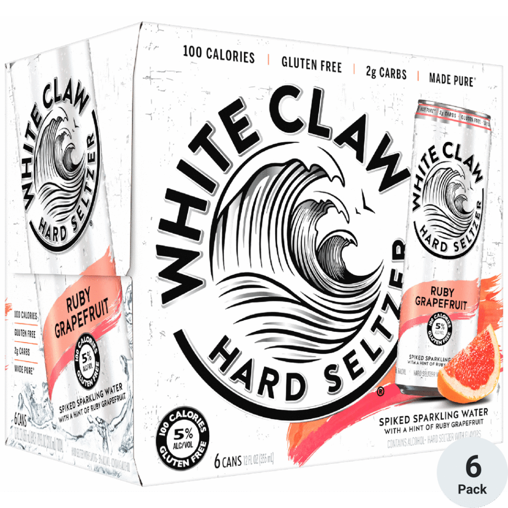 White Claw Grapefruit — 6 Pack 12oz Cans