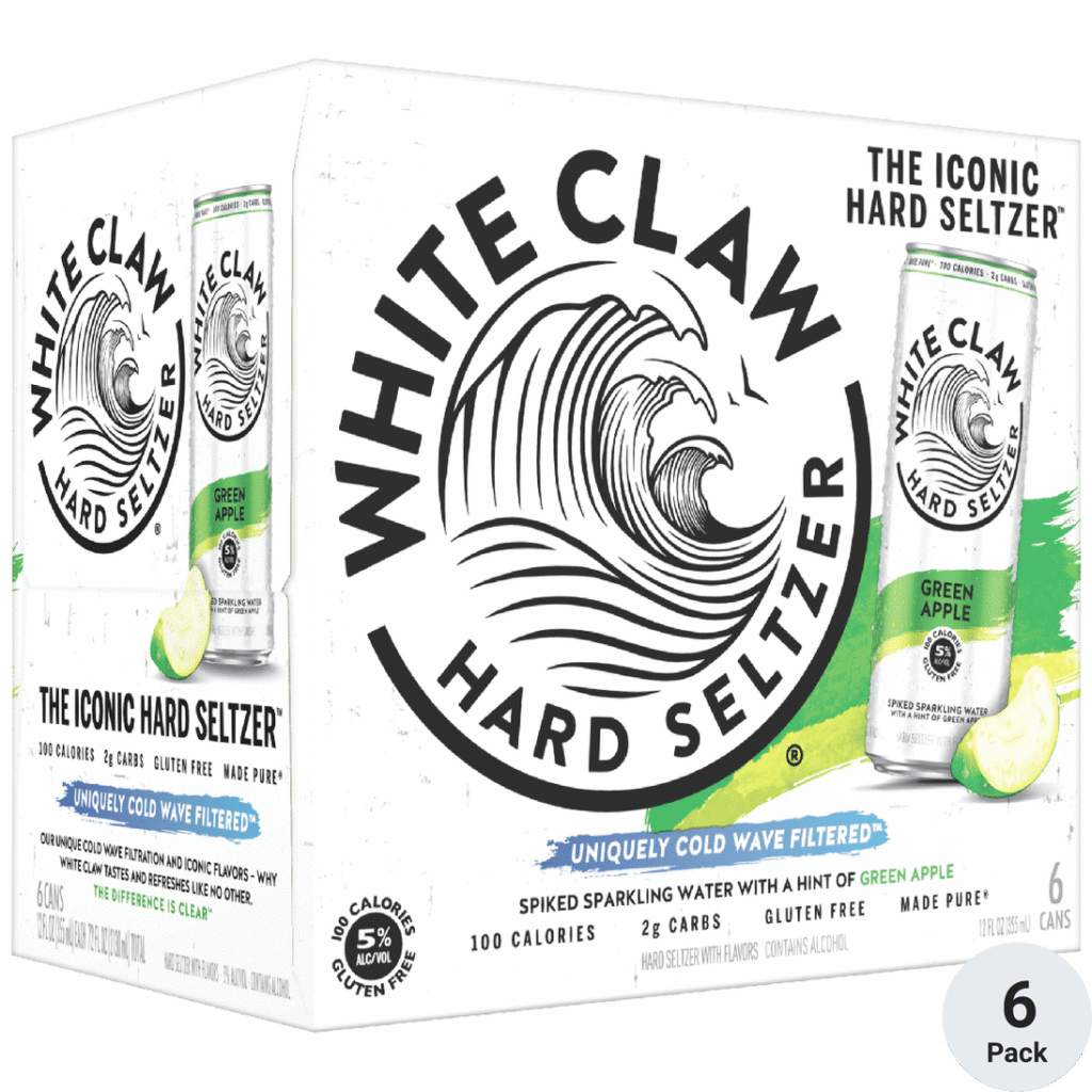 White Claw Green Apple — 6 Pack 12oz Cans