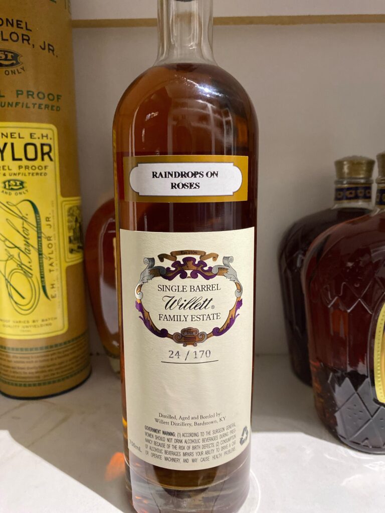 Willett Family Single Barrell ( Raindrops)